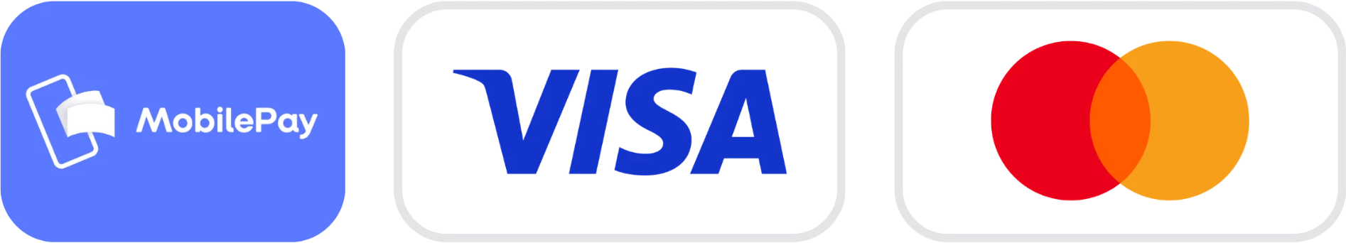 Accepted payment methods